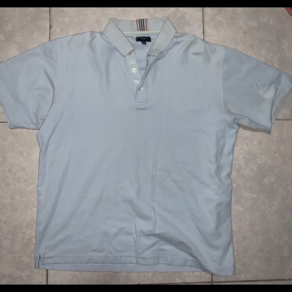 Burberry men’s polo stained